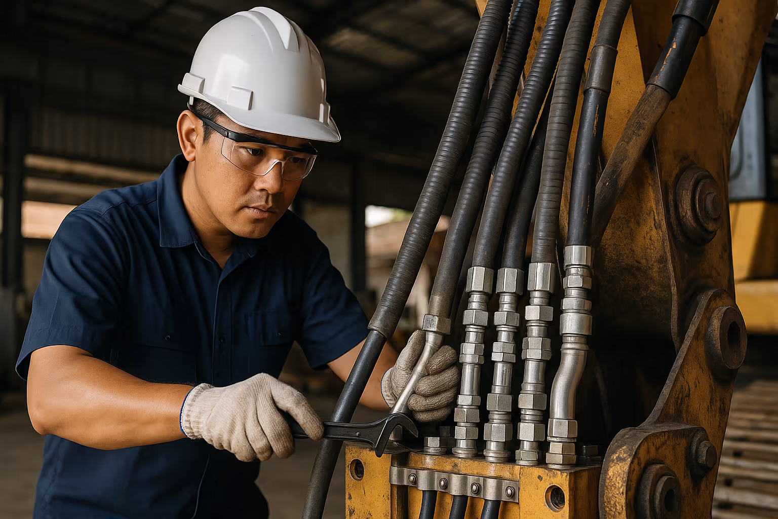 Header artikel Perawatan Hydraulic Hose: Cegah Bocor & Downtime